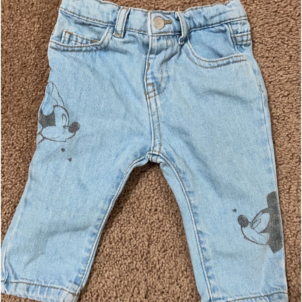 Zara denim jeans Minnie/Mickey